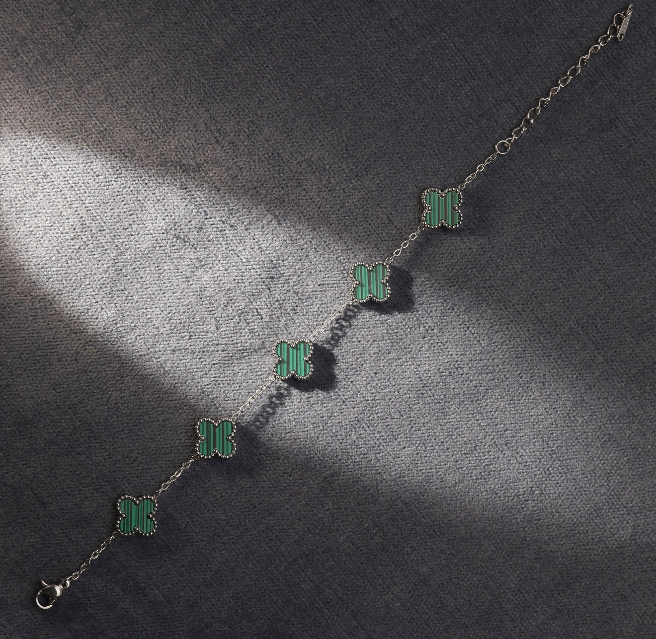 Yeşil Yoncalı Gümüş VanCleef