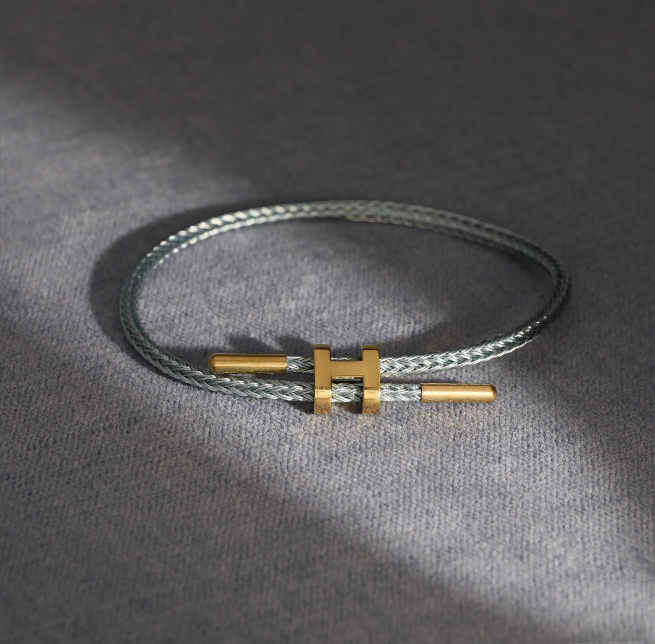 Hermes Gri Ayarlanabilir Bileklik