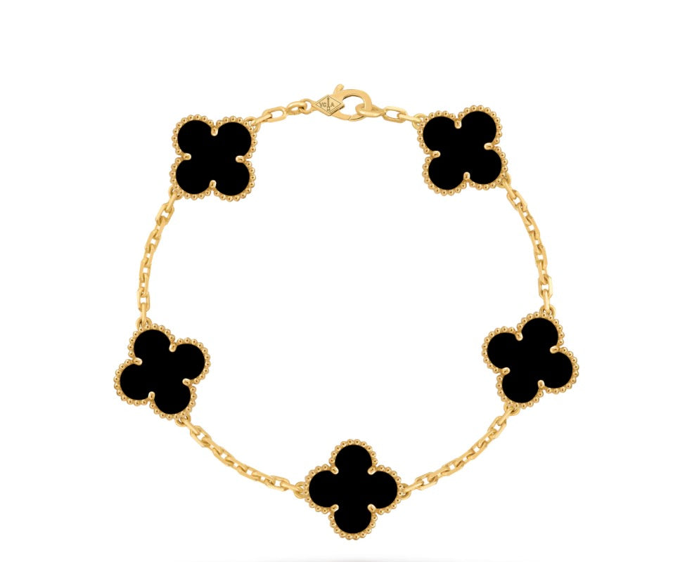 Siyah Yoncalı Altın VanCleef