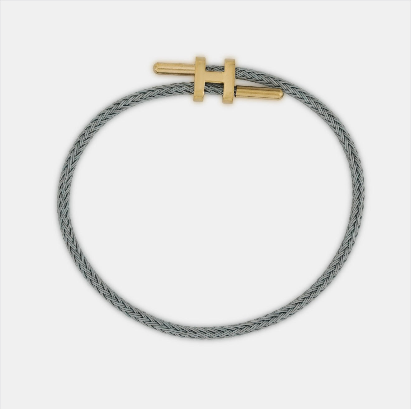 Hermes Gri Ayarlanabilir Bileklik