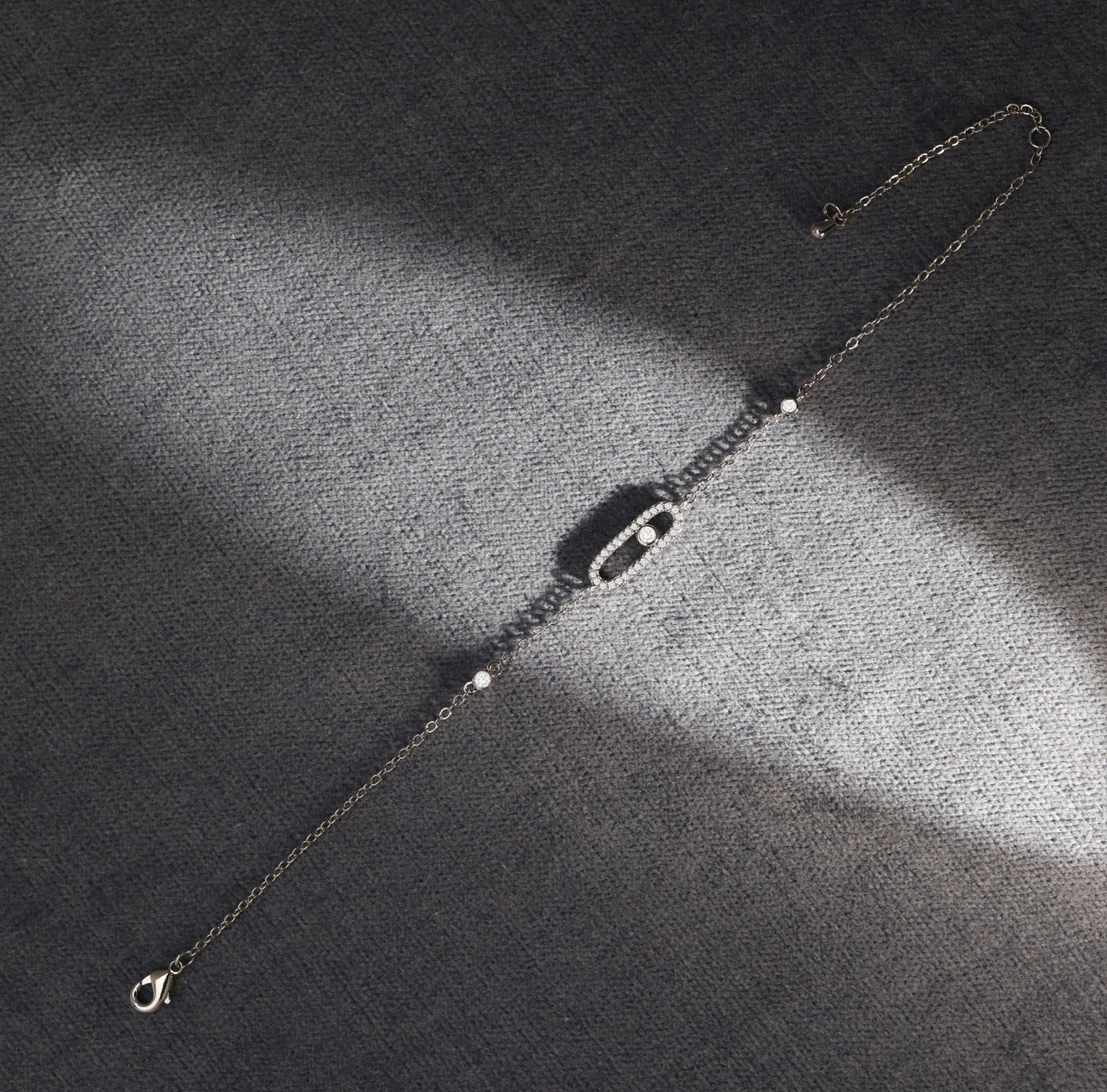 Gümüş Messika Bileklik