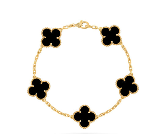 Siyah Yoncalı Altın VanCleef